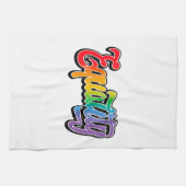 LGBTプライドレインボー国旗の平等 キッチンタオル (横)