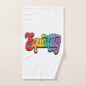 LGBTプライドレインボー国旗の平等 バスタオルセット (ハンドタオル)