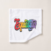 LGBTプライドレインボー国旗の平等 バスタオルセット (ウォッシュタオル)