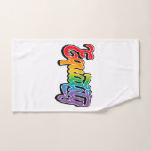 LGBTプライドレインボー国旗の平等 バスタオルセット (ハンドタオル)