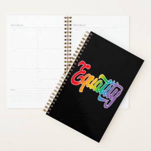 LGBTプライドレインボー国旗の平等 プランナー手帳