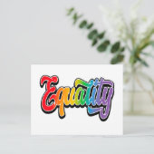 LGBTプライドレインボー国旗の平等 ポストカード (スタンド正面)
