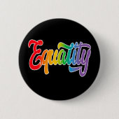 LGBTプライドレインボー国旗の平等 缶バッジ (正面)