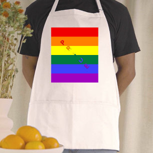 LGBTプライドレインボー国旗 スタンダードエプロン