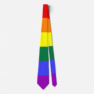 LGBTプライドレインボー国旗 ネクタイ