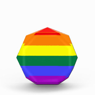 LGBTプライドレインボー国旗 表彰盾