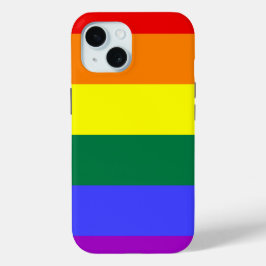 LGBTプライドレインボー国旗 iPhone 15ケース