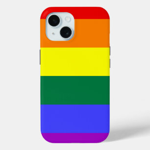 LGBTプライドレインボー国旗 iPhone 15ケース