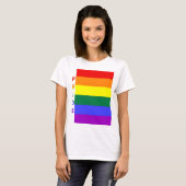 LGBTプライドレインボー国旗 Tシャツ (正面フル)