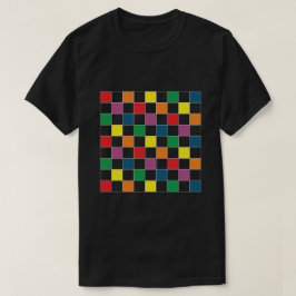 LGBTプライドレインボー市松模様にボード Tシャツ