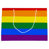 LGBTプライドレインボー ラージペーパーバッグ (正面)