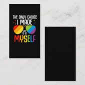 LGBTプライドレカラフルインボーサングラスイコールライト 名刺 (正面/裏面)