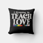 LGBTプライド先生私が愛することを約束す教えるゲイ クッション (正面)