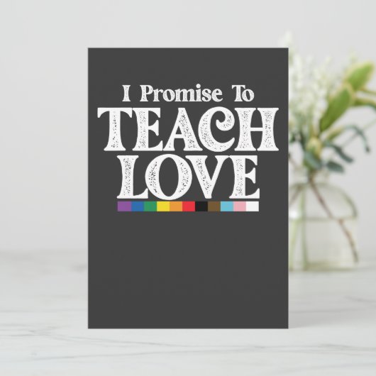 LGBTプライド先生私が愛することを約束す教えるゲイ 招待状 (スタンド正面)