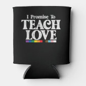 LGBTプライド先生私が愛することを約束す教えるゲイ 缶クーラー (正面)