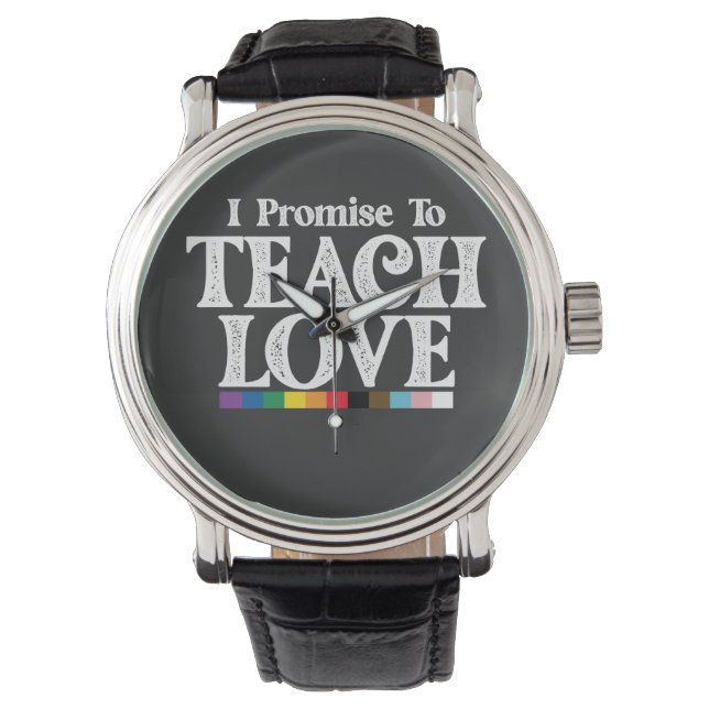 LGBTプライド先生私が愛することを約束す教えるゲイ 腕時計 (正面)