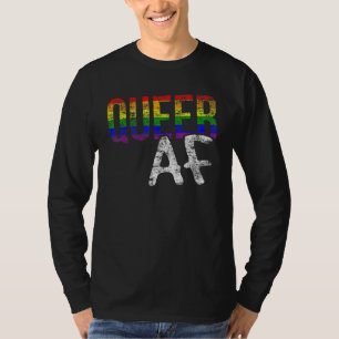 LGBTプライド同性愛者Afゲイレズビアンサポート均等雨 Tシャツ