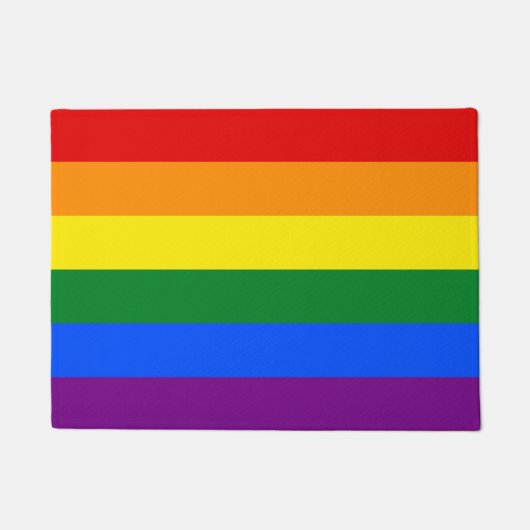 LGBTプライド国旗の書式 ドアマット (正面)