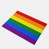 LGBTプライド国旗の書式 ドアマット (アングル)