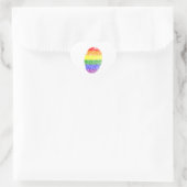 LGBTプライド国旗 ハートシール (バッグ)