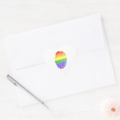 LGBTプライド国旗 ハートシール (封筒)