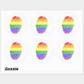 LGBTプライド国旗 ラウンドシール (シート)