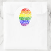 LGBTプライド国旗 ラウンドシール (バッグ)