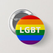 LGBTプライド国旗 缶バッジ (正面&裏面)