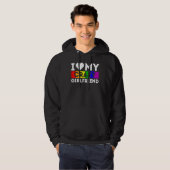 Lgbtプライド大好き熱狂するガールフレンドRainbow Sup パーカ (正面フル)
