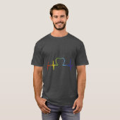 LGBTプライド心拍 Tシャツ (正面フル)