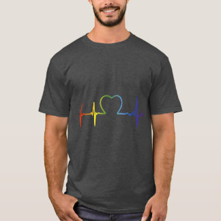LGBTプライド心拍 Tシャツ