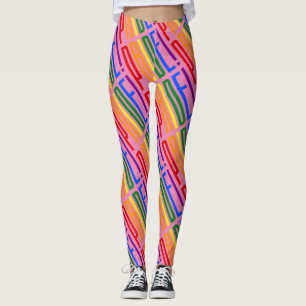 LGBTプライド愛は愛の平等レインボーフラッグLegg レギンス