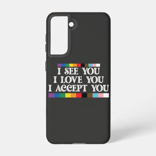 LGBTプライド愛を受け入れるサポート SAMSUNG GALAXYケース (裏面)