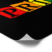 LGBTプライド文字標識 ポスター (角)