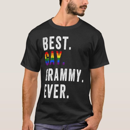 Lgbtプライド最高のゲイグラミー Tシャツ (正面)
