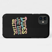 LGBTプライド月間お祝い デュードはLGBTQ+の味方 Case-Mate iPhoneケース (裏面(横))