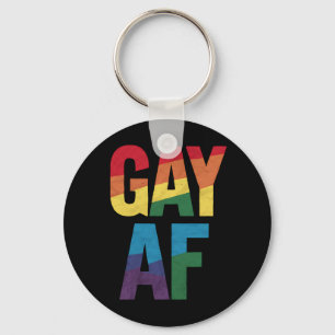 LGBTプライド月間ギフト ゲイ AF レインボープライド キーホルダー