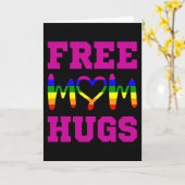 LGBTプライド月間 無料ママハグ LGBT レインボーフラッグ カード (黄色い花)