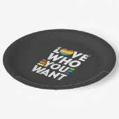 LGBTプライド月 ペーパープレート (アングル)