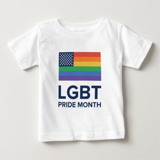 LGBTプライド月|個の統一された州 ベビーTシャツ (正面)