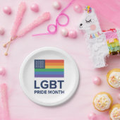 LGBTプライド月|個の統一された州 ペーパープレート (パーティー)