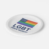 LGBTプライド月|個の統一された州 ペーパープレート (アングル)