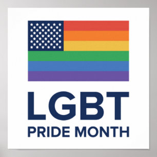 LGBTプライド月 個の統一された州 ポスター