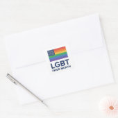 LGBTプライド月 |統一された州 スクエアシール (封筒)