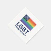 LGBTプライド月 |統一された州 スタンダードカクテルナプキン (角)