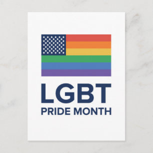 LGBTプライド月 統一された州 ポストカード