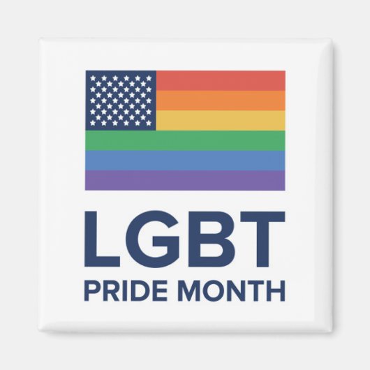 LGBTプライド月 |統一された州 マグネット (正面)