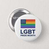 LGBTプライド月 |統一された州 缶バッジ (正面&裏面)