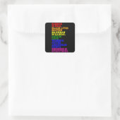 LGBTプライド月LGBTQ Rainbow スクエアシール (バッグ)