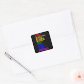 LGBTプライド月LGBTQ Rainbow スクエアシール (封筒)